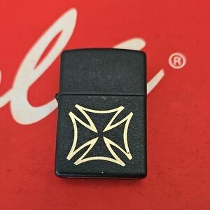 Stylish Black and Gold Cross Lighter